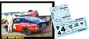 CD-3588-C #4 'Big' John Sears 1969 Ford Taladega AUFKLEBER - Bild 1 von 1