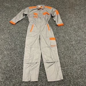 NEW Hymac Two Tone Overall/boiler Suite Grey/orange Size Small - Picture 1 of 16