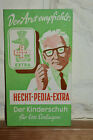 Original Altes Pappschild Hecht-Pedia-Extra,Der Kinderschuh,Vintage Retro,Deko