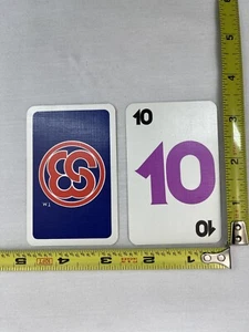 Tarjeta de repuesto de juego de mesa Mattel Skip-Bo 1986 de colección púrpura 10 - Imagen 1 de 2