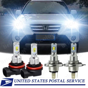 For Honda CRV 2007 - 2014 CR-V LED Headlight Fog Light High Low Beam Bulbs Kit A - Picture 1 of 12