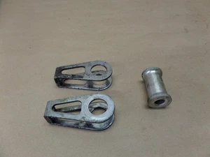 1999 HONDA CBR600F4 CHAIN ADJUSTER BRACKETS PAIR SPACER - Picture 1 of 5