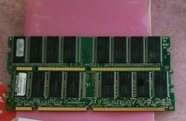 512 MB 2X256 MB MEMORIA 32X64 168 PIN PC100 8NS 3,3 V NO ECC SDRAM DIMM Foto 1 de 1