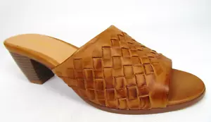 Trotters sandali donna CORSA punta aperta casual slide, taglia 6,5 N, pelle cognac - Foto 1 di 12