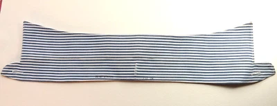 Cuello Camisa Vintage Blanco Azul Rayas Algodón Desmontable 15.5 Pulgadas Cuello Foto 1 de 4