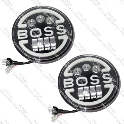 Boss DRL 7 "Headlight Set High Low Beam For Willys Jeeps Suzuki Sj410 SJ413 @US - Image 1 of 4