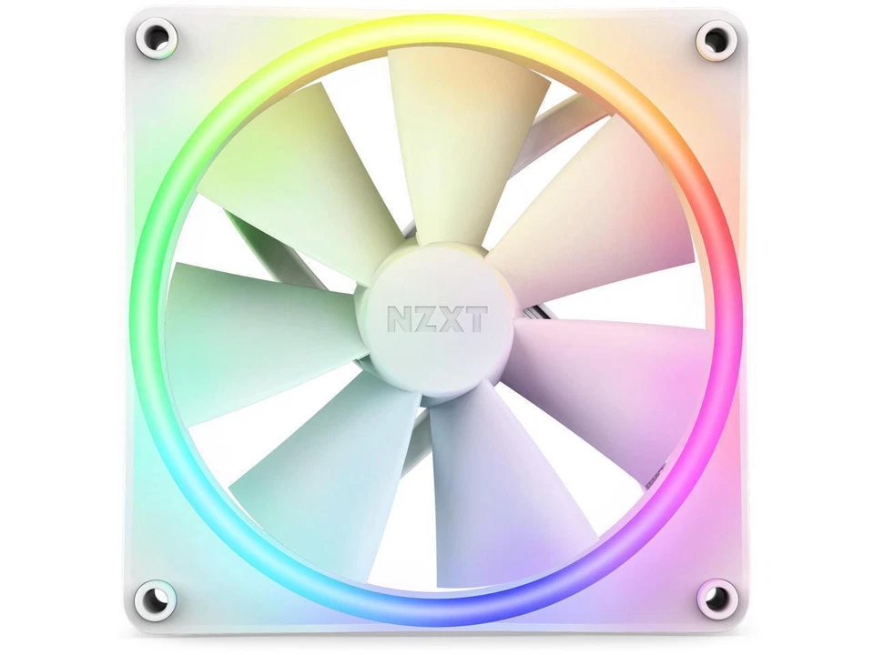 NZXT F140 RGB DUO 140mm Case Fan - White