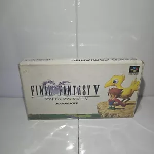 Final Fantasy V -Super Famicom Complete In Box W/ Original Seal - Picture 1 of 5
