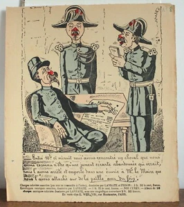 Gravur Zeichnung Karikatur Lavrate und Frisson 19. Jahrhundert Nr. 8 - Bild 1 von 1