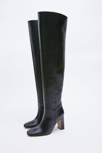 Las mejores ofertas en Botas negras Zara por encima de la rodilla para mujer  | eBay
