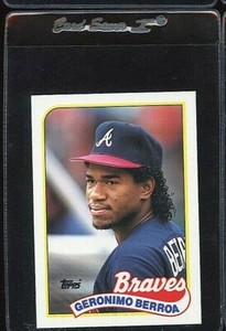 1989 TOPPS TRADED TIFFANY #10T GERONIMO BERROA ROOKIE RC ATLANTA BRAVES 