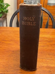 Antike The Holy Bible New York American Bible Society 1883 Original Zungen - Bild 1 von 13