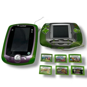 Leapfrog LeapPad & Starter Retro gaming consoles + 6 GAMES - Untested - Picture 1 of 9