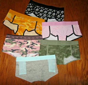 XL ONE 1x Victorias Secret ROSA PESADO ALGODÓN BOYSHORT bragas NIÑO PANTALONES CORTOS PARA DORMIR - Imagen 1 de 8