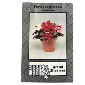 Christmas Poinsettia Sewing Pattern Vintage Craft 1980’s - Picture 1 of 2
