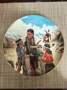 Limited-Edition Hamilton Collection Plate Warrior & Morning Of Reckoning #2715G - Picture 1 of 3