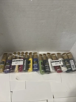 Lot 15 FOLK ART HD High Definition Acrylic Craft Paint Visual Texture Sealed - Image 1 of 4