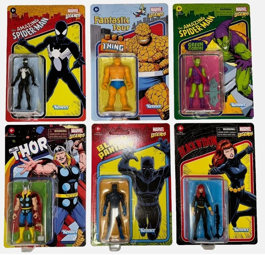 Marvel Legends Retro 3.75" Onda 6 Completo (Juego de 6) F2648 Foto 1 de 1