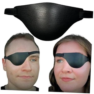 Augenklappen für Erwachsene rechte und linke Augen - Handarbeit Leder Augenklappe Nylon - Bild 1 von 8