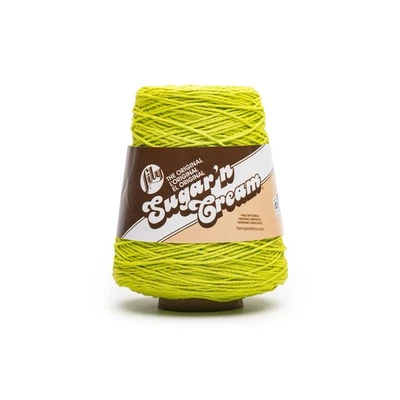 Lily Sugar N Cream Conos CALIENTE Hilo Verde - 100% Algodón, 400 g/14 oz, #4 Peor Foto 1 de 4