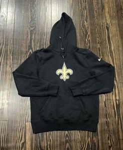 Nike New Orleans Saints Hoodie Men’s Medium Black Cotton Polyester - Picture 1 of 4