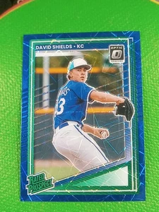 2025 Donruss David Shields SP Rated Prospect Optic Blue Velocity PRIZM Card#104⚾ - Bild 1 von 7