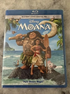 Moana ( Blu-Ray + DVD + Digital HD + Slipcover 2017 ) Disney - NEW / SEALED - Picture 1 of 3