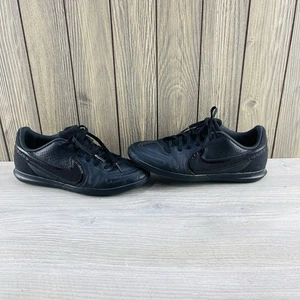Nike Tiempo Legend 9 Mens Size 7.5 All Black Club Indoor Soccer Shoes DA1189-001 - Picture 1 of 16