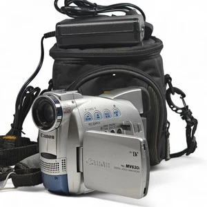 Canon MV630i Camcorder MiniDV 20x Digital Video Camera, Charger, Bag - Picture 1 of 10