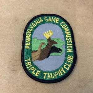 Vintage Pennsylvania Game Commission Triple Trophy Club Patch - Picture 1 of 6