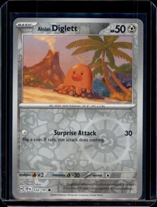 Holograma inverso Alolan Diglett SV08: Surging Sparks Pokémon 122/191 casi nuevo+ - Imagen 1 de 2