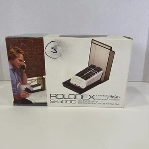 NEW Rolodex 500 Card Petite Covered File Organizing System S-500C NIB VTG - Picture 1 of 13