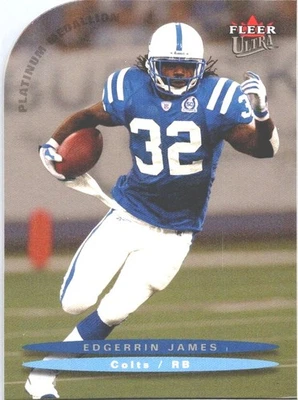 2003 FLEER ULTRA EDGERRIN JAMES #46 PLATINUM MEDALLION /100 SP COLTS - Image 1 of 2