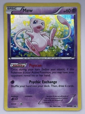 Mew BW98 Black & White Promo Moderately Played MP - Image 1 of 4