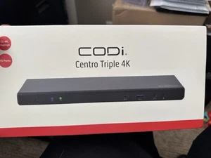 CODi Centro - USB-C Triple 4K Universal Display Docking Station New Sealed - Afbeelding 1 van 5