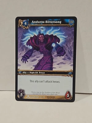World Of Warcraft TCG Scourgewar Anduros Silversong Regular Common - Image 1 of 2