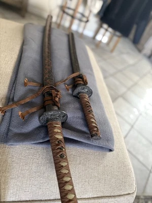 Espada Samurai Japonesa Katana Wakizashi Antigua Foto 1 de 4