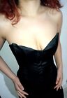 Pre- Owned Black Zara Bustier Top Blouse Size Small