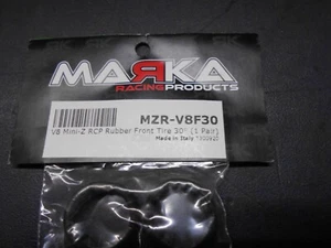 Marka Racing 1/28 Part No MZR-V8F30 Front tyres 30deg Mini Z Atomic Kyosho - Picture 1 of 2