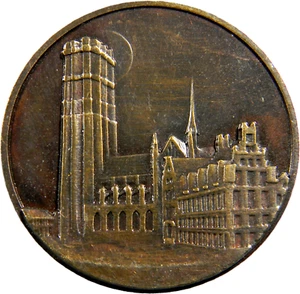 Bélgica 1687-1987 Medalla Stad Mechelen Maneblussers (02463) - Imagen 1 de 2
