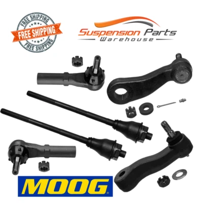Extremos de dirección delantera MOOG Tie Rods Pitman con 3 estrías para Hummer H2 2003-2007 Foto 1 de 2