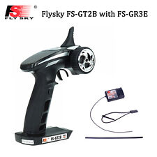 Flysky FS-GT2B 2.4G 3CH Radio RC Transmitter Receiver for RC Car Boat Q9N5