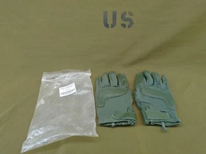 Guantes de Combate Ejército Verde OD Cuero de Cabra Militar EE. UU. Grandes 2013 Nuevos 223-K - Imagen 1 de 12