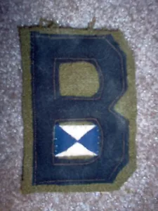 WWI US Army patch Second 2nd Army "B" IV Corps unit patch AEF - Picture 1 of 1