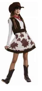 Cowgirl Costume Western Rodeo Child Medium 8-10 Halloween Dress-Up NEW - Picture 1 of 5
