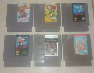 NINTENDO NES GAME LOT SUPER MARIO 2 YOSHI KUNG FU & MORE - Picture 1 of 3