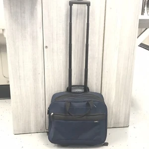 LLBean Ballistic Luggage Briefcase Luggage Navy Blue - Picture 1 of 6