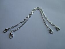 UK 2 Pieces 7 inch Silver Extension Necklace Bracelet Jewellery Extender Chain