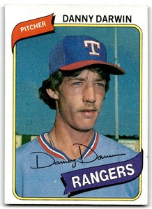 1980 Topps Danny Darwin Texas Rangers #498