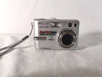 Pentax Optio 60 6MP 3x Zoom Digital Camera For Parts Won't Turn On - Image 1 of 4